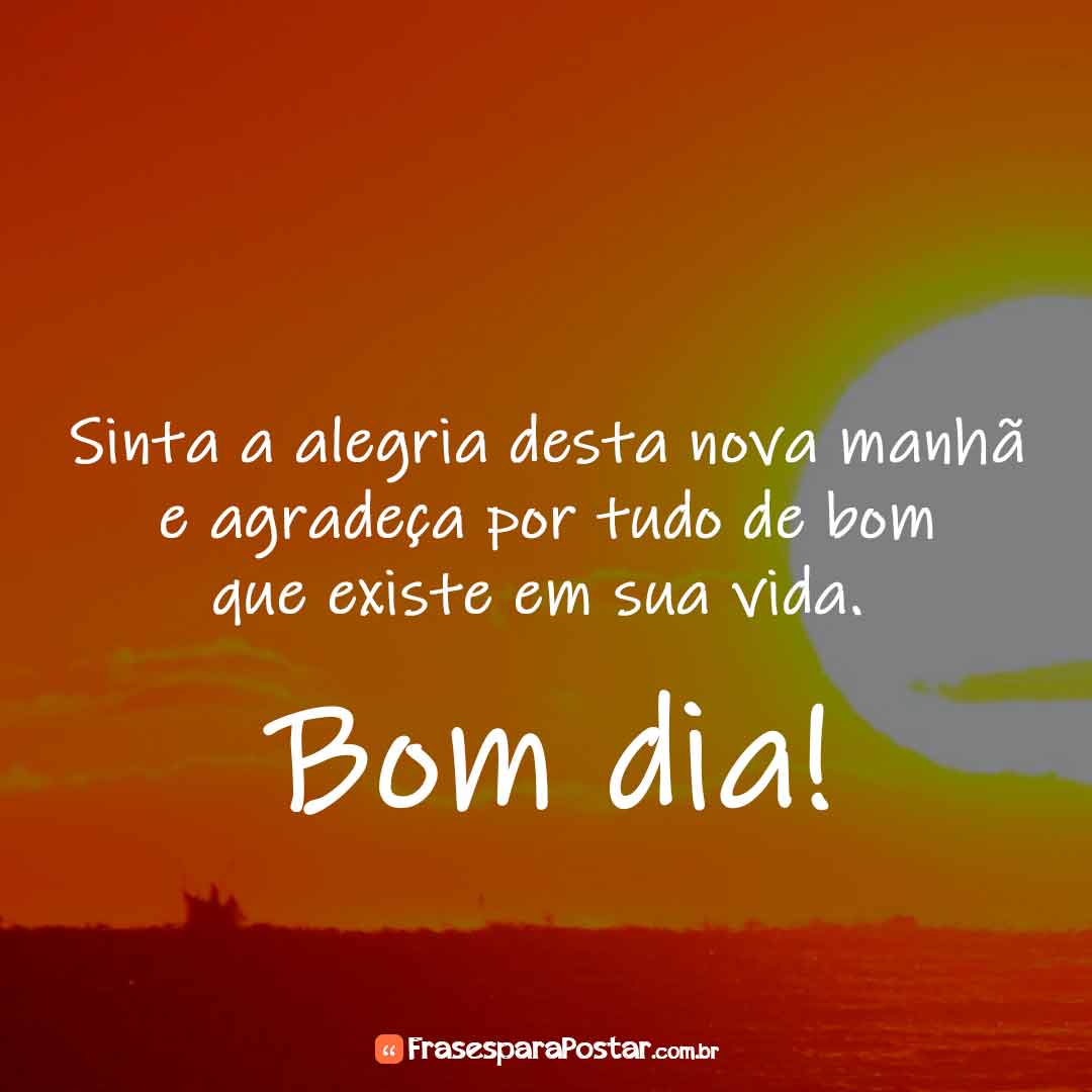 Frases de Bom Dia