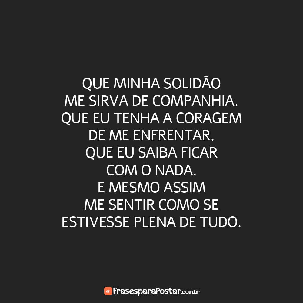 Frases de Solidão