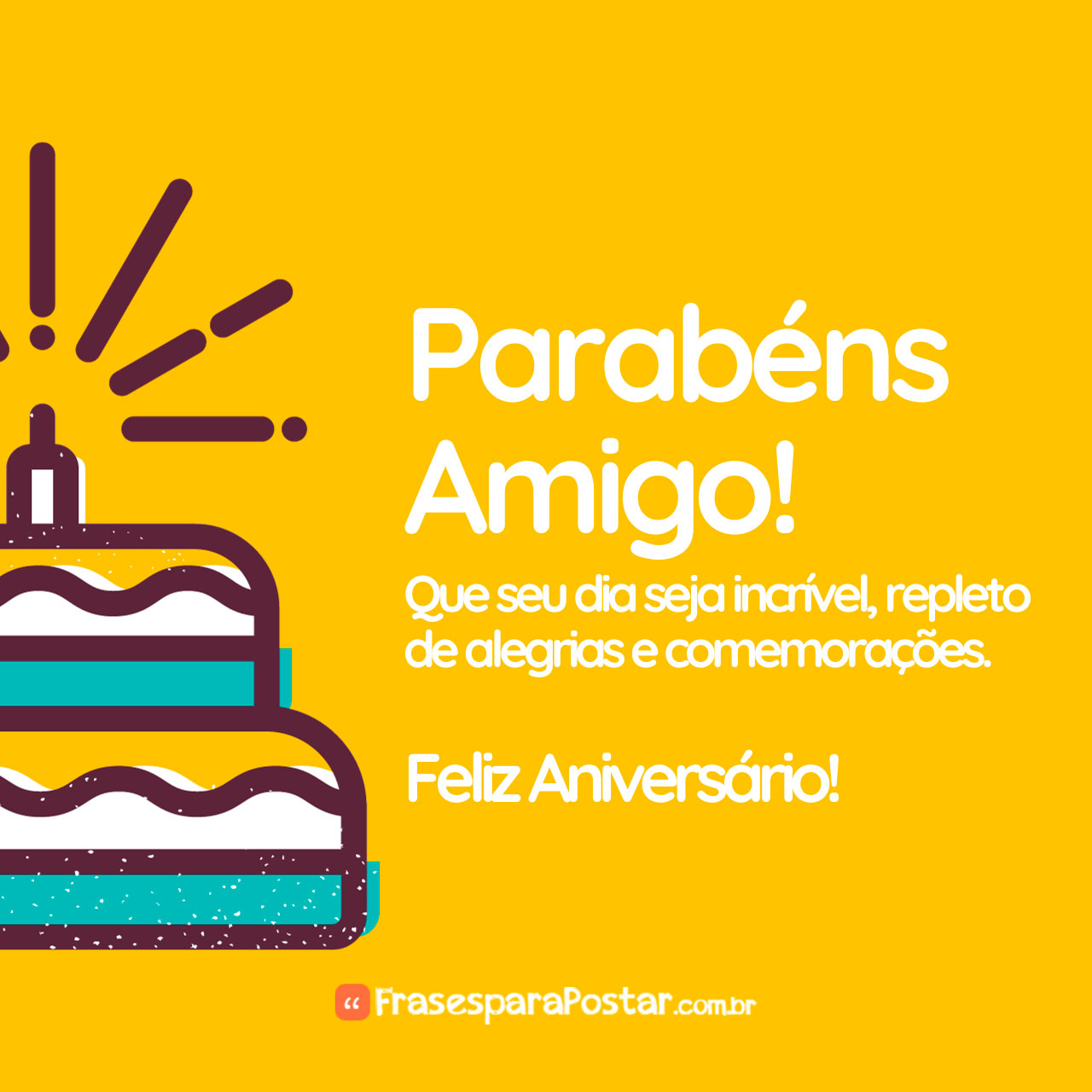 Parabéns Amigo!