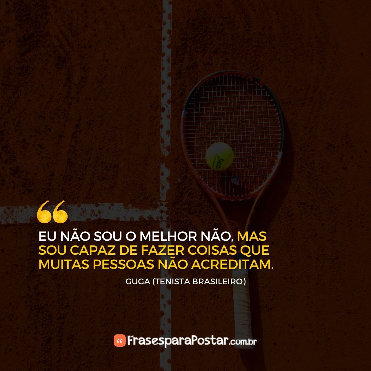 Eu não sou o melhor não
