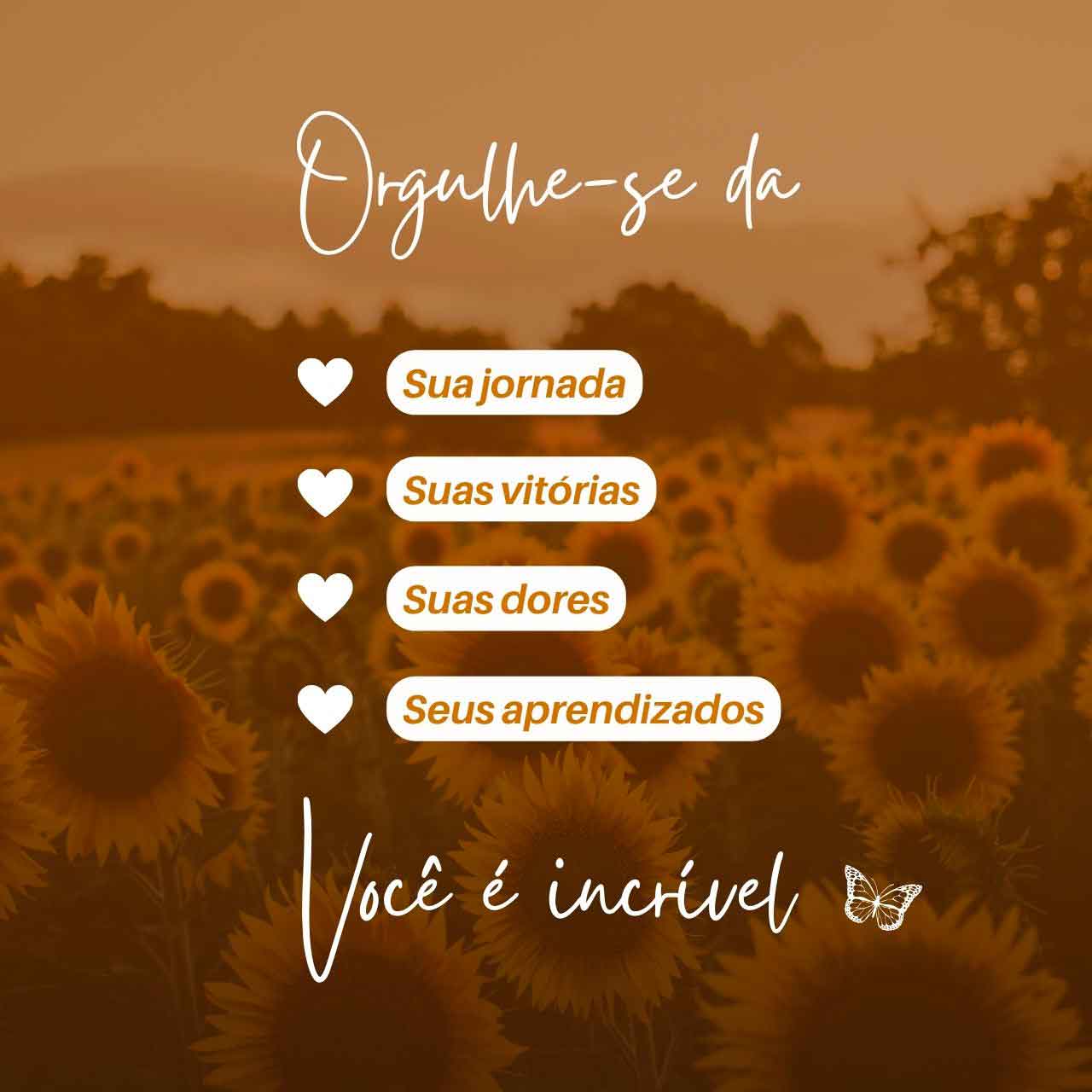 Orgulhe-se da sua jornada