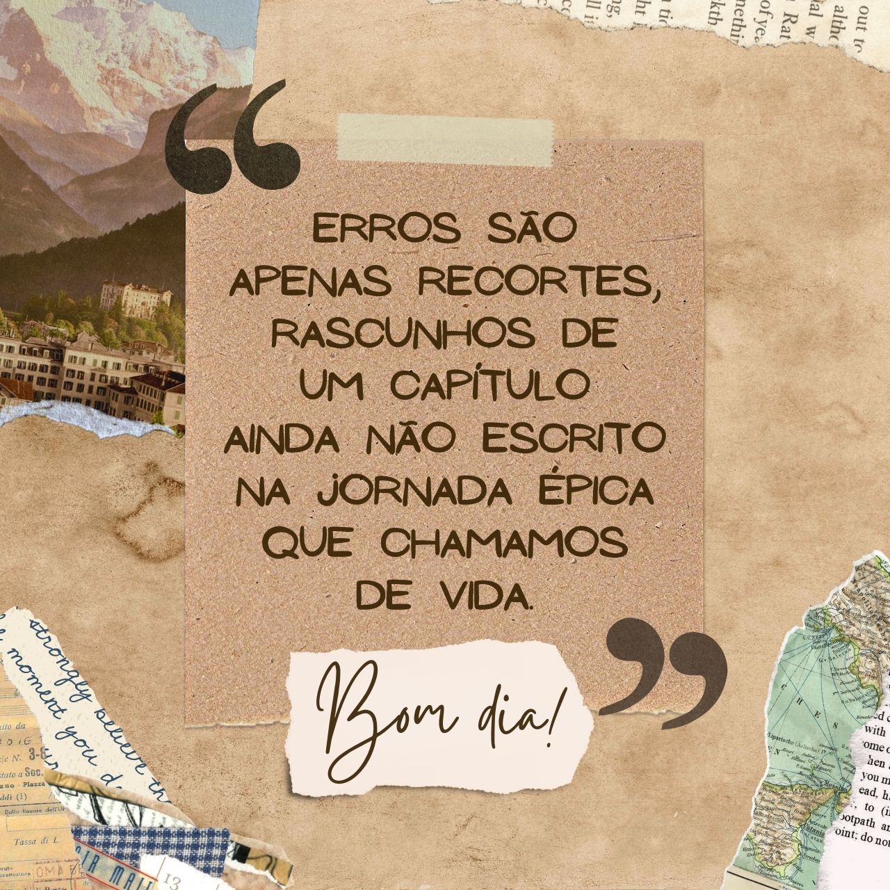 Erros são apenas recortes