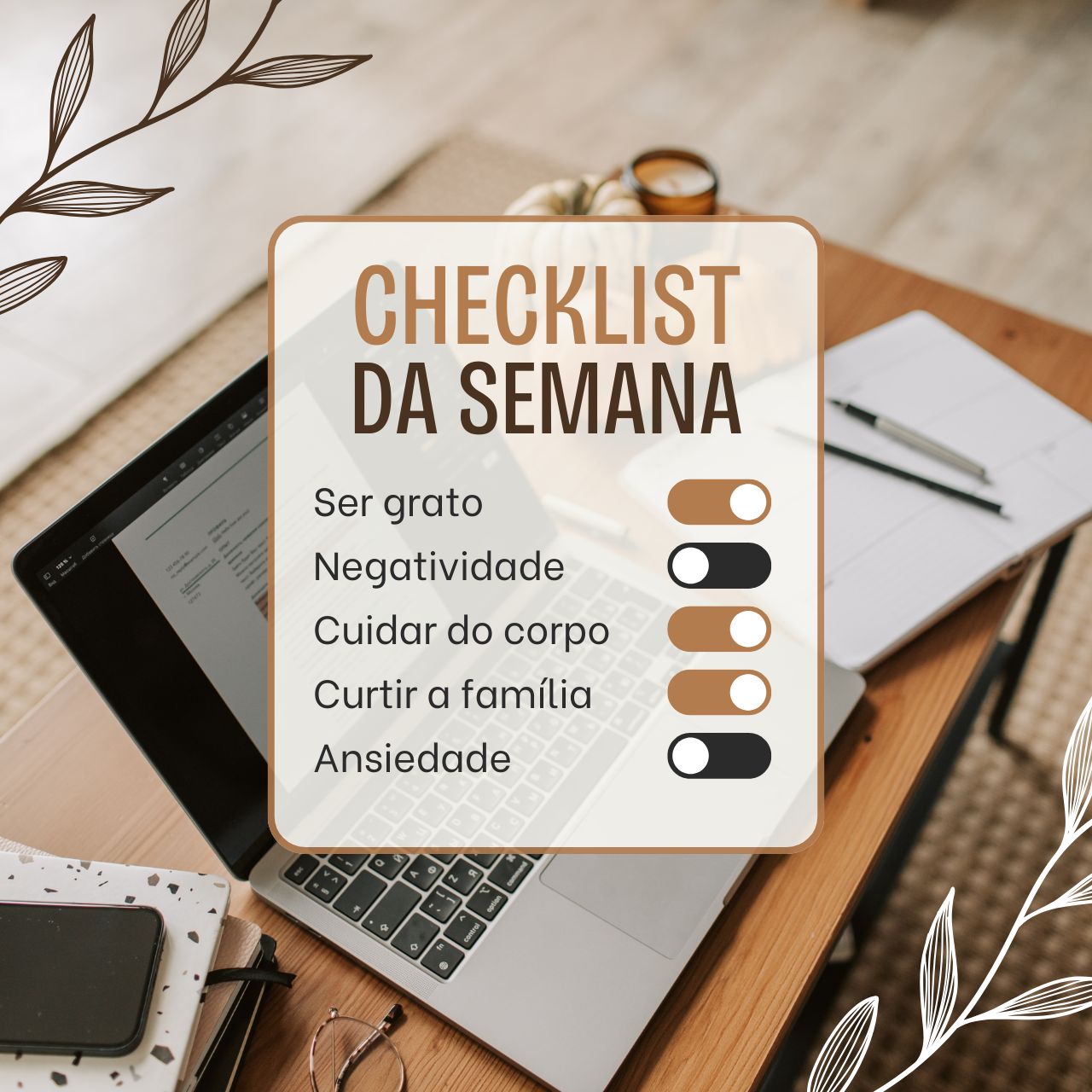Checklist da semana