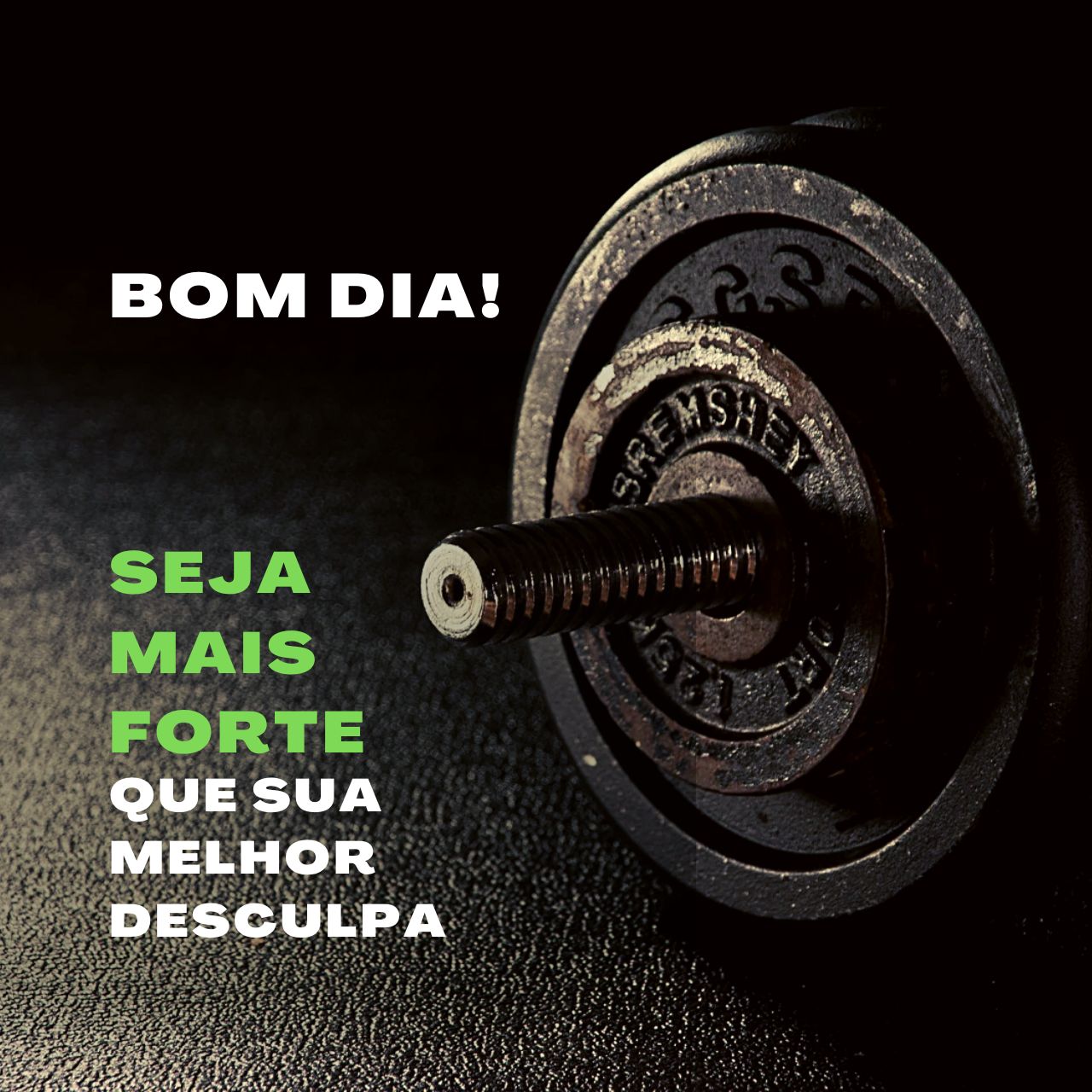 Bom Dia, Seja Mais Forte que a Sua melhor Desculpa!